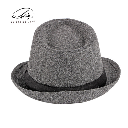 Spring and Autumn new fashion casual top hat for women British fashion black jazz hat woolen versatile middle-aged and elderly hat trend