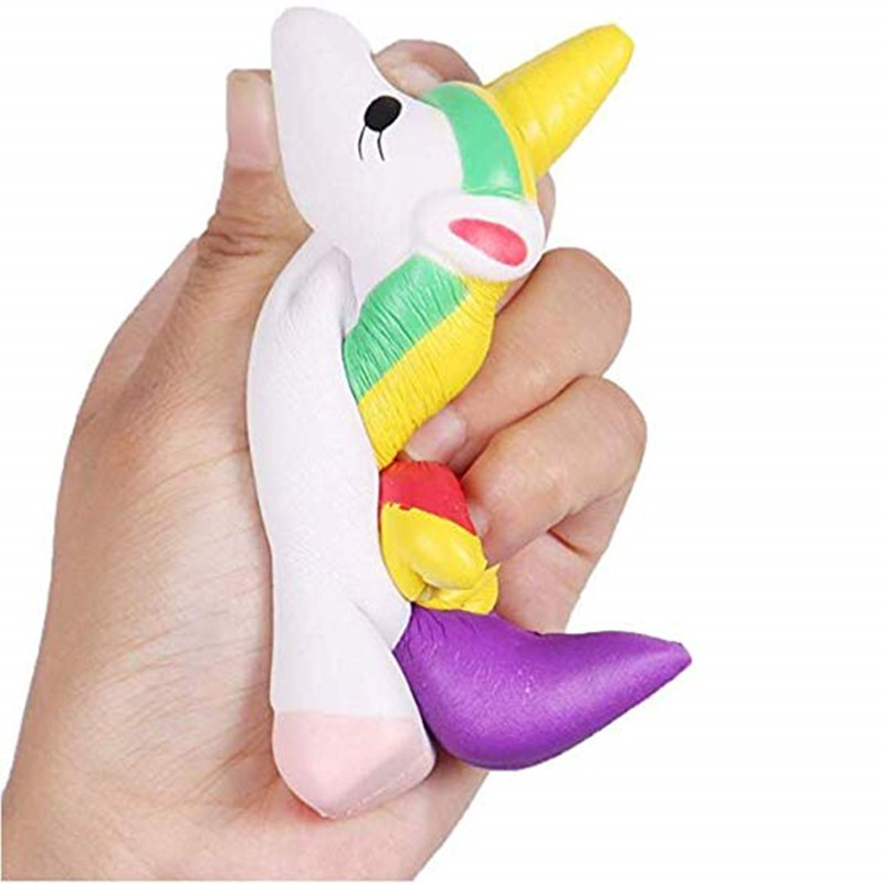 PU Cartoon Slow rebound Vent Toys colour Pegasus unicorn desktop Decoration Toys