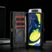 CaseMe适用三星a80翻盖钱包手机套GalaxyA80多功能插卡防摔保护套