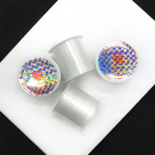 白色尼龙透明水晶线创意服饰绣花缝纫线时尚刺绣绣花厂家直供