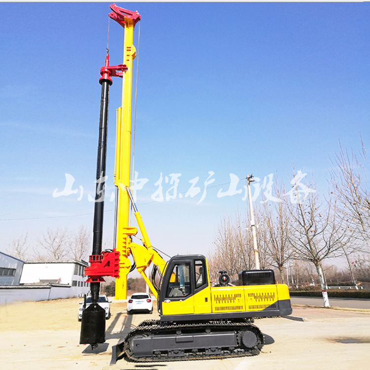 现货直销机锁杆螺旋钻孔大桩机液压旋挖钻机 大口径轮式旋挖钻机