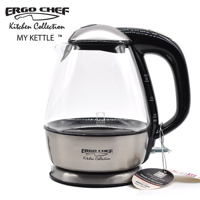 美国ergo chef德国高硼硅玻璃电热水壶烧水壶养生壶高端礼品|ms