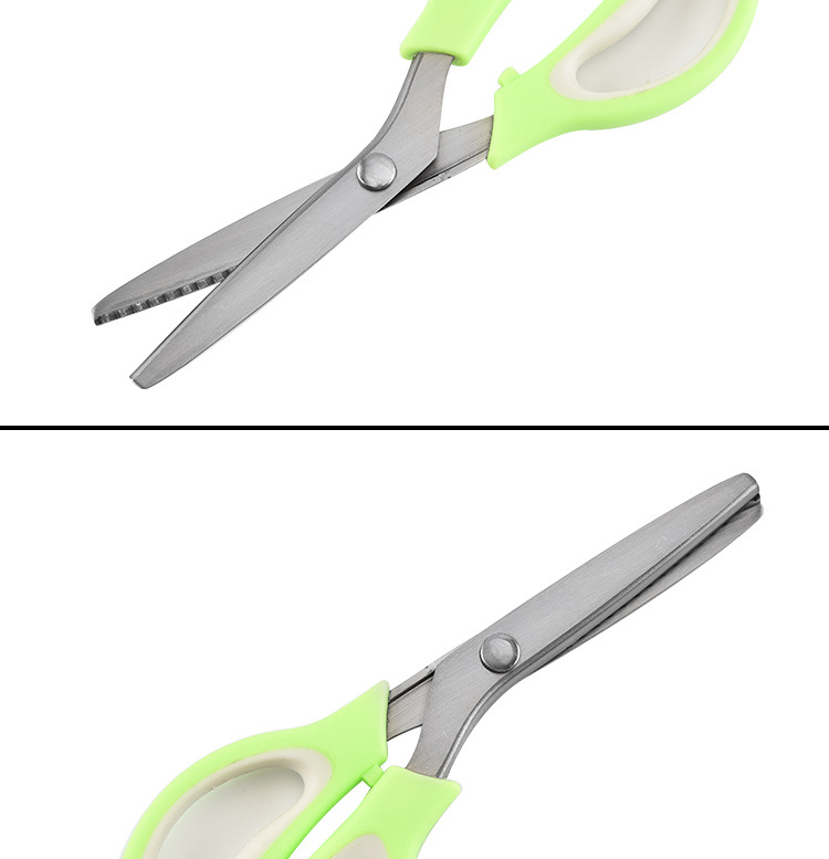 厂家批发牙布剪 服装裁缝布花边剪 锯齿狼牙剪刀 波浪纹包装剪详情8