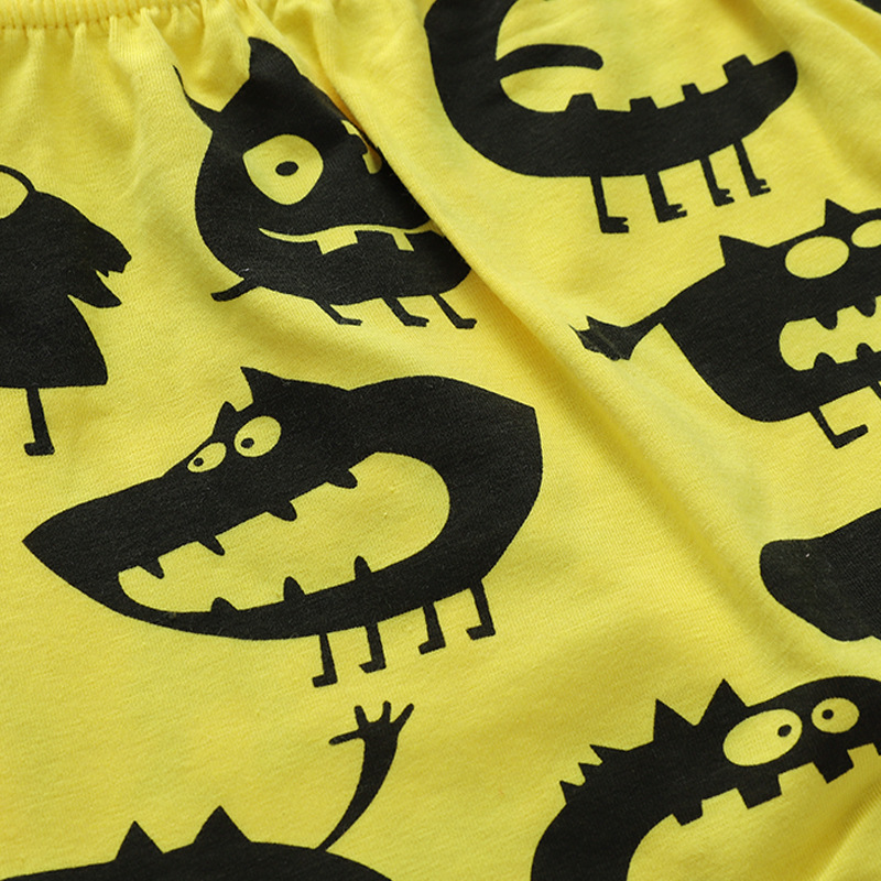 Baby Cotton Pants - Monster Print