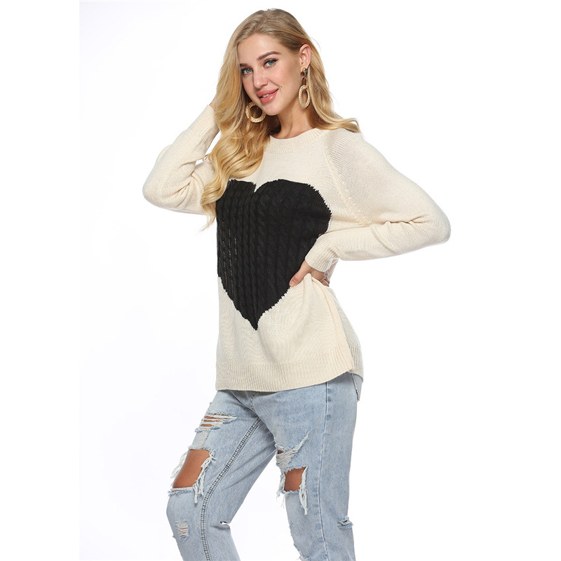 Women's Sweater Long Sleeve Sweaters & Cardigans Hollow Out Fashion Heart Shape display picture 27