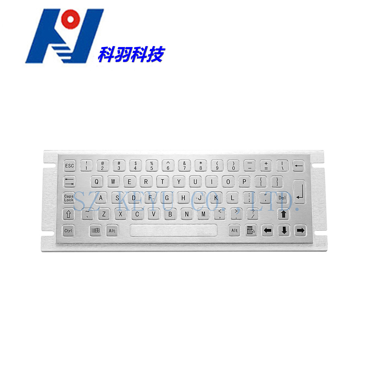 厂家直销  嵌入式64平键全金属键盘 户外、工业键盘 工控