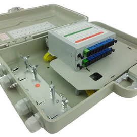 SMC16路光分路器箱 复合材料光缆分纤箱 玻璃钢光纤配线箱24芯