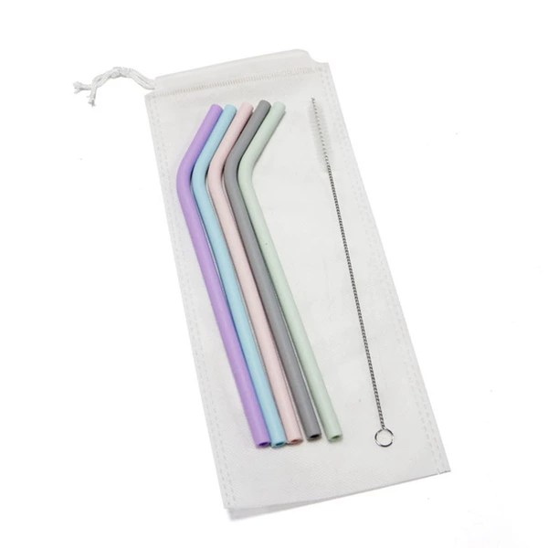 Bent pipe, brush, cloth bag