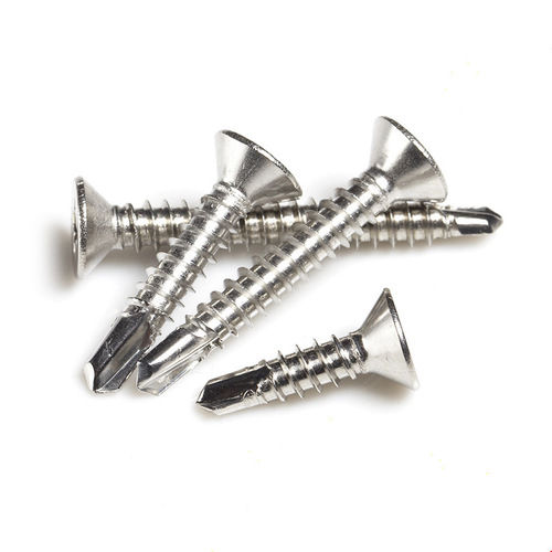 410 stainless steel cross flat head self-drilling screws countersunk head drill tail dovetail screws M4.2M4.8 drill tail screws