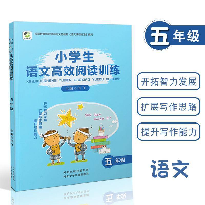 小学生语文高效阅读训练五年级提高阅读效率提升写作能力课课练书