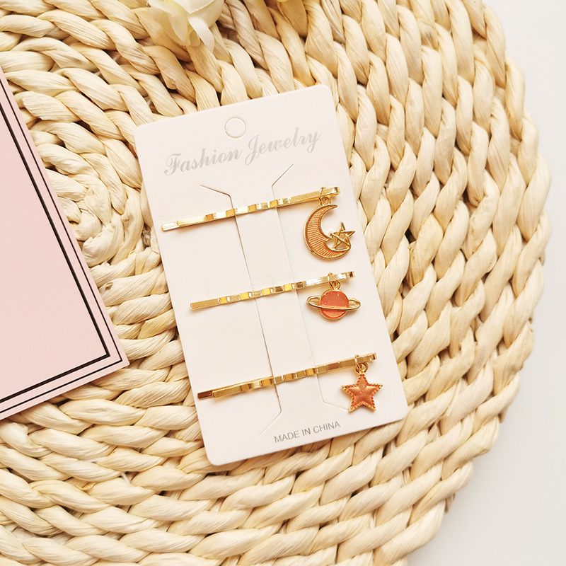 20g Weight Hair Pins, Hair Clip Hair Accessories Type 1 Set Quantity Daily Occasion Metal Material Starry Sky, Fruit, Starfish, Whale Pattern All Seasons Season Women's Gender Cute, Sweet, Korean Style Style Cute Sweet Korean Style Women's Starry Sky Fruit Starfish Metal Hair Pins Hair Clip 10