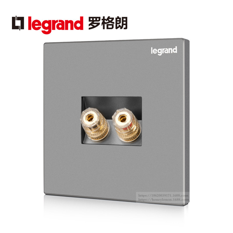 Legrand/罗格朗 逸景系列 一位音箱插_深砂银K8/M8-C3