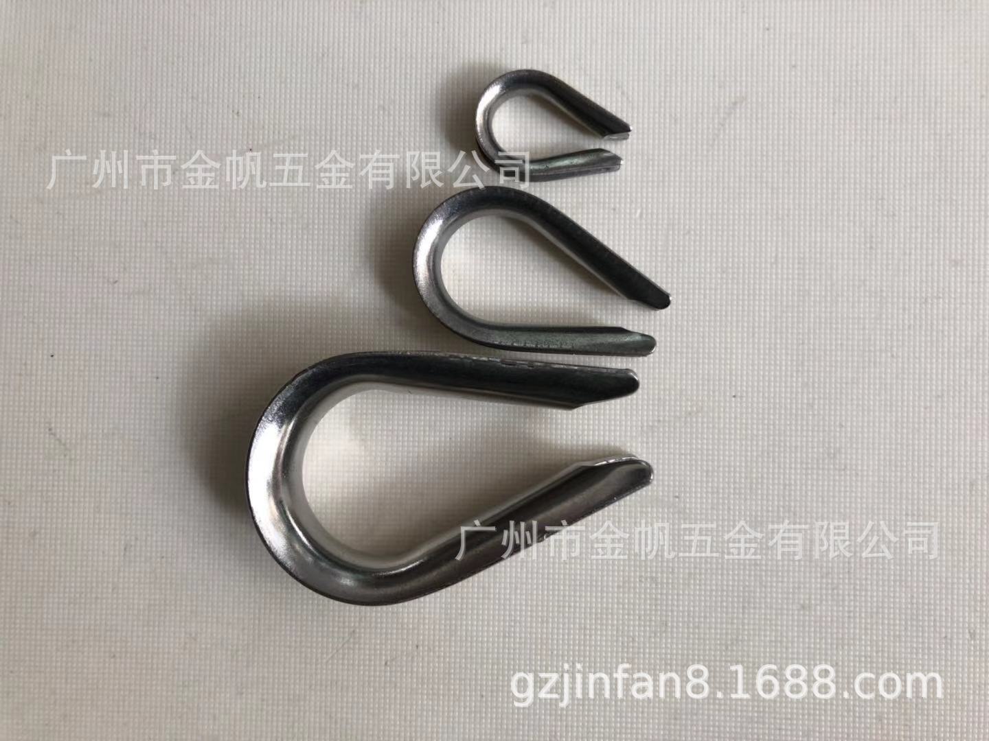 304钢丝绳套环，鸡心环，规格齐全，现货！