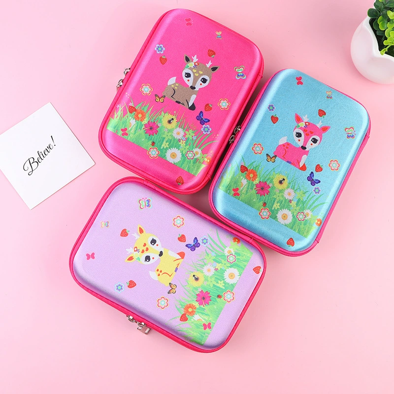 Cartoon three dimensional children's capacious pencil case, organizer bag, Birthday gift
