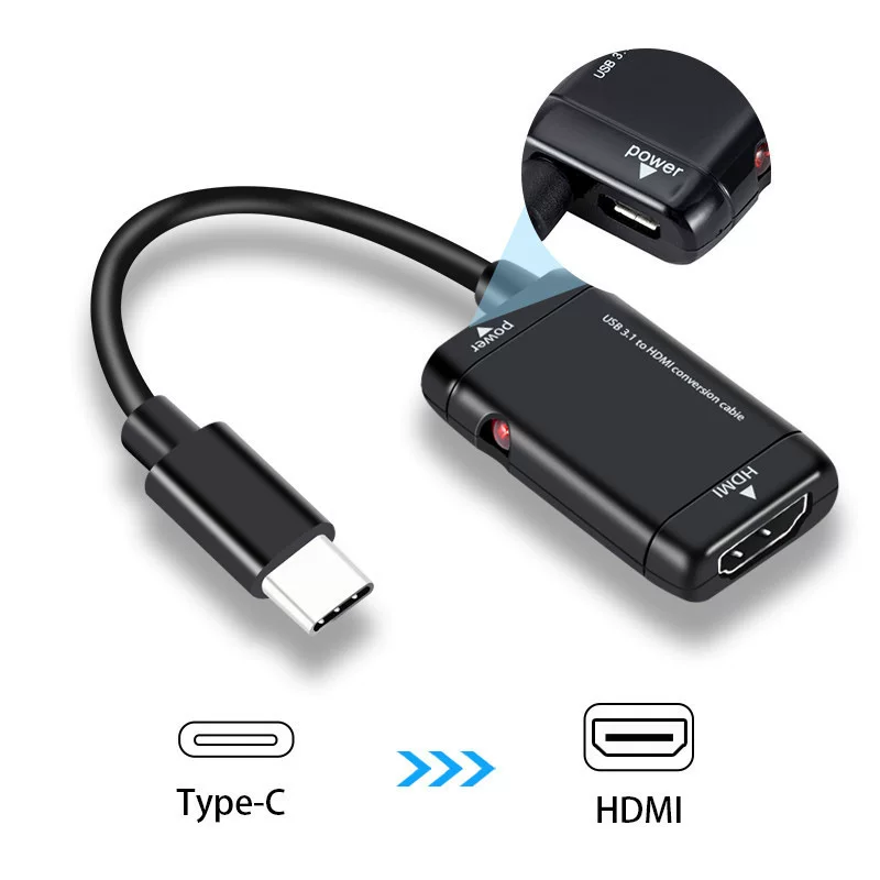 Применимый USB Type-C к HDMI высококачественный видео конвертер Type-C к HDMI ротор