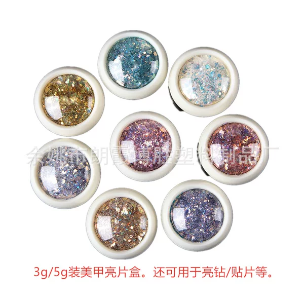 Spot 5g Manicure Sequin Glitter Box/packed Nail Patch 3g Bottle/safety Saffron Capsule Box Sample Trial Pack