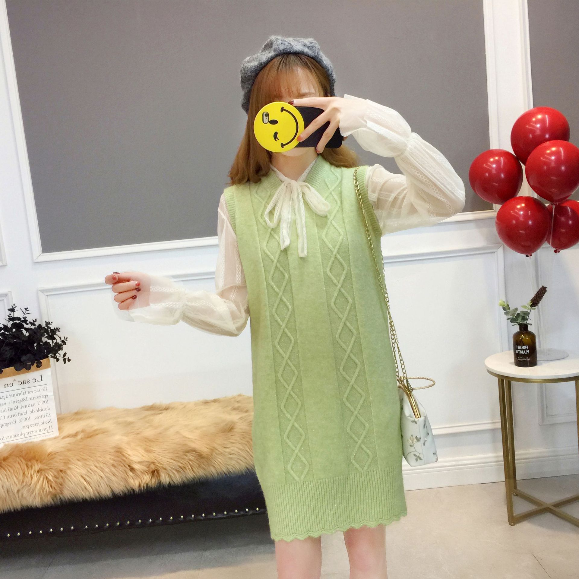 Gilet femme en Mélange de coton - Ref 3316901 Image 12