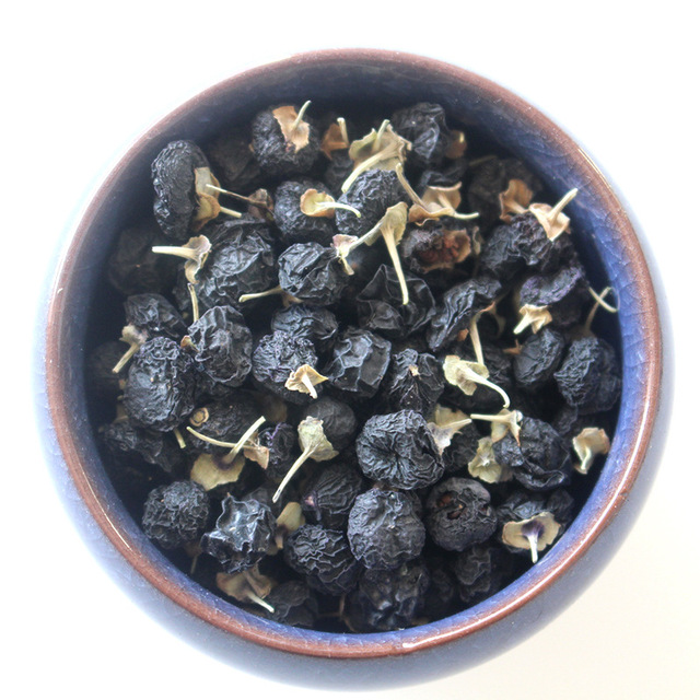 18 năm hàng mới đen 枸杞 Thanh Hải trồng tự nhiên bọ cạp đen 100g đóng hộp đen wolfberry