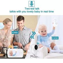 新款爆款热销4.3寸高清婴儿监视器双向语音对讲催眠曲温度显示