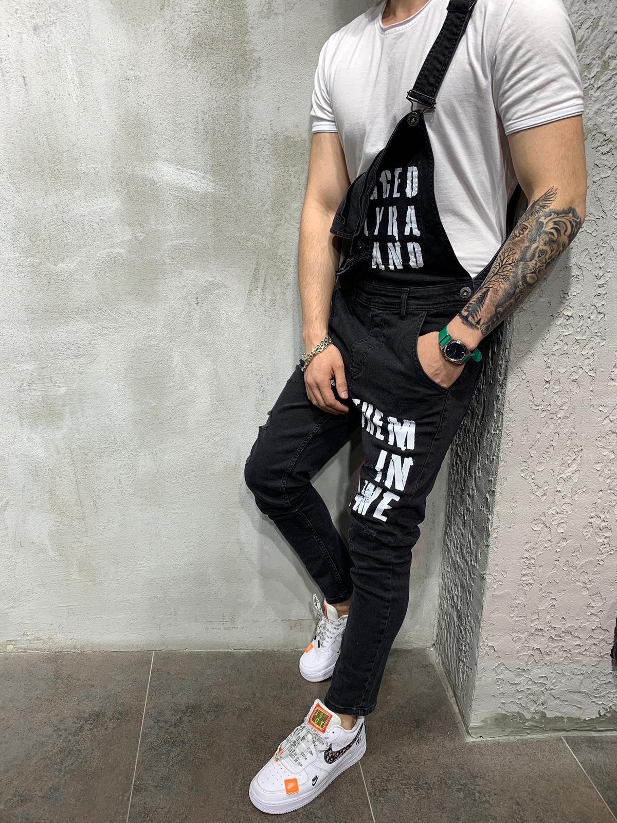 Herren Slim Fit Latzhose Für Den Lässigen Alltagslook_voghion.com