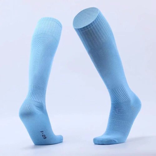 Manufacturer wholesale foreign trade blank version football socks long sports socks thin socks 9 colors sweat-absorbent breathable ball socks