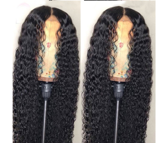 Female African small curly long curly natural black small curly chemical fiber wig cover
