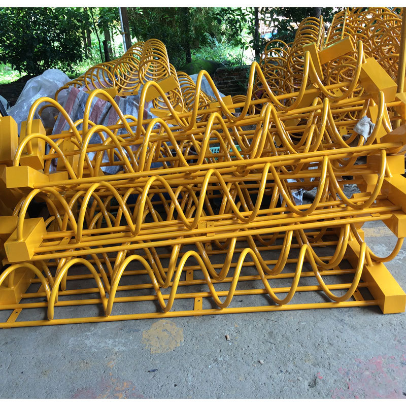 厂家促销停车架碳素钢镀锌材质螺旋式停车架|ms