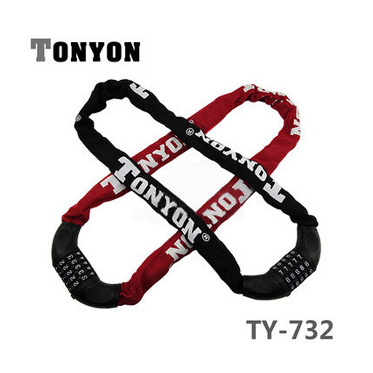 TY732通用TONYON山地自行车安全密码锁 摩托车链条锁 举报