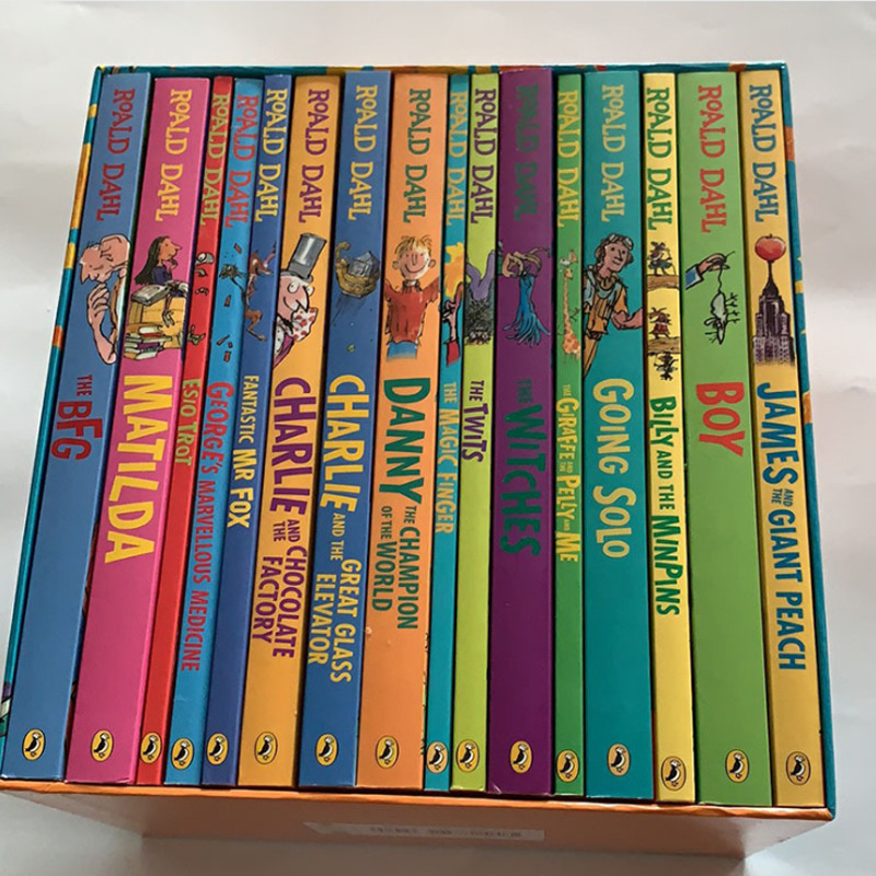 Roald Dahl Roald Dahl english reading full set 16 children Fiction Simpleton Giant