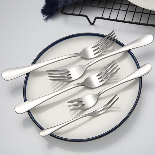 Manufacturer wholesale 1010 stainless steel fork fruit fork household western food fork dessert fork cake mooncake fork steak fork