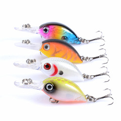 Luya bait rock crank bait 5.2cm/3.8g bionic bait fake bait triple hook plastic bait ring bead micro matter