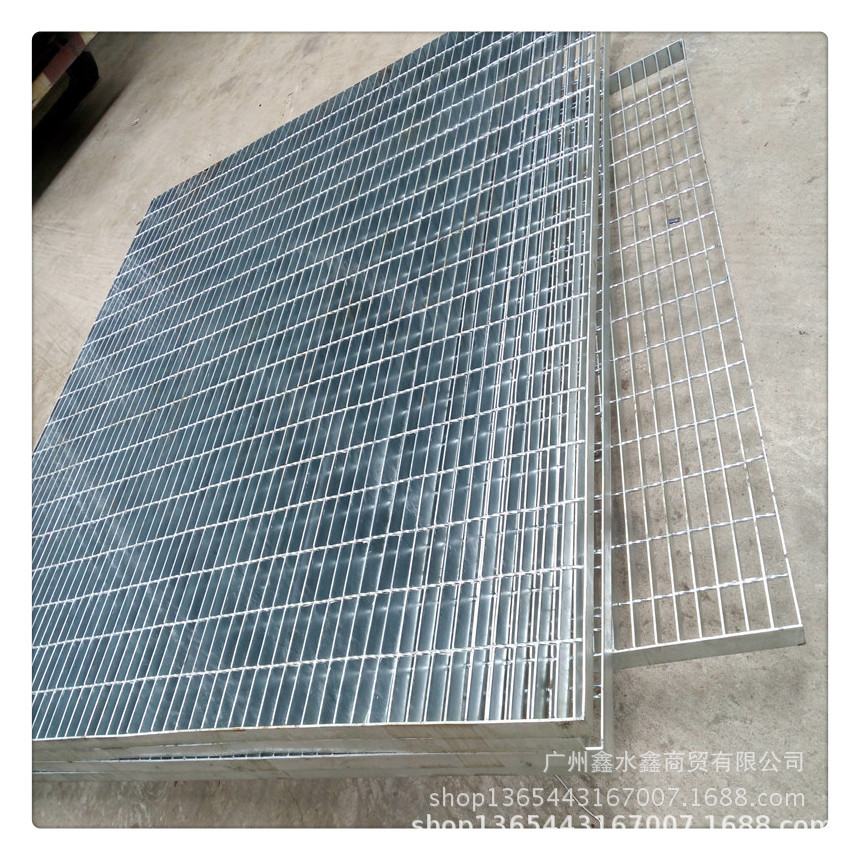 厂家大量批发 重型插接钢格板 沟盖板 踏步板 热镀锌钢格栅板