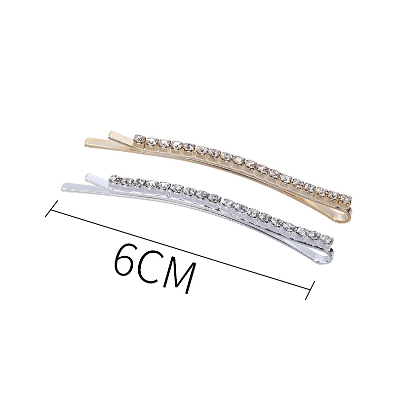 Women'S Fashion Solid Color Iron Plating Inlay Rhinestones Hair Clip display picture 1