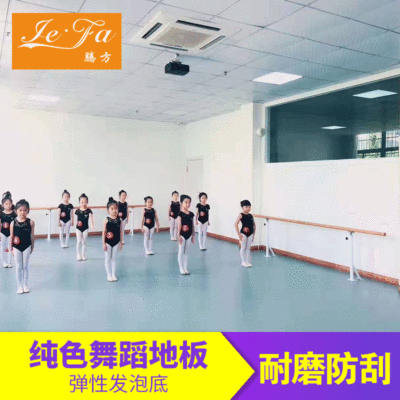 健身室舞蹈房专用PVC地板 舞蹈地胶 舞蹈房运动塑胶地板厂家直销