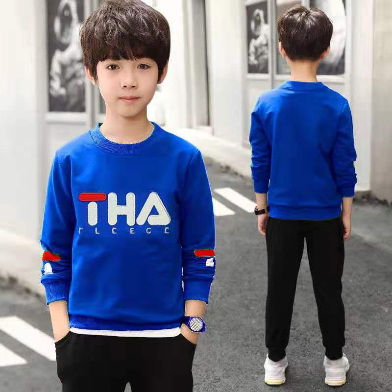 Boy Sweater children 2019 Autumn new pattern CUHK leisure time Long sleeve knitting Base coat Factory direct shipment