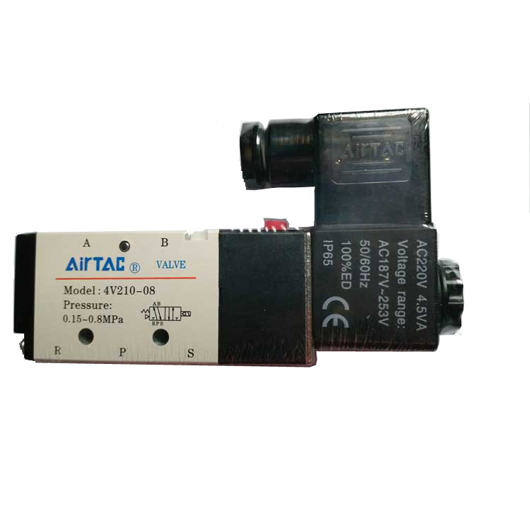 AIRTAC VALVE  MODEL:4V210-08 电磁阀 AC220V DC24V气动阀|ms