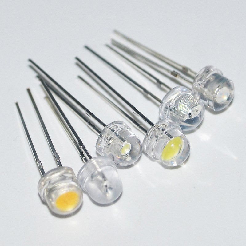 4.8mm草帽白色led灯珠 大芯片5mm草帽白光 led指示灯-阿里巴巴