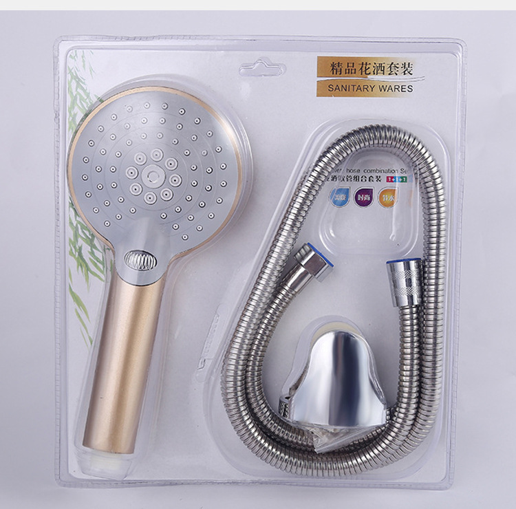 Factory wholesale shower head sets, electroplated shower heads, vacuum-formed three-piece sets, ABS multi-functional shower head heads undefined