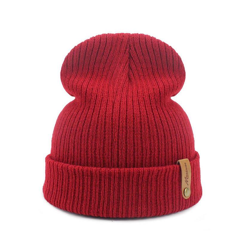 Unisex Simple Style Solid Color Eaveless Wool Cap display picture 3