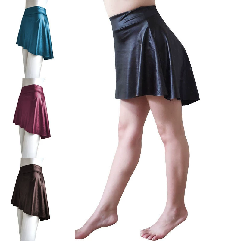 Трансграничная женская модная юбка Wish для европейских и американских женщин с узкой талией и неровным подолом спереди, короткая спина, длинная сексуальная юбка