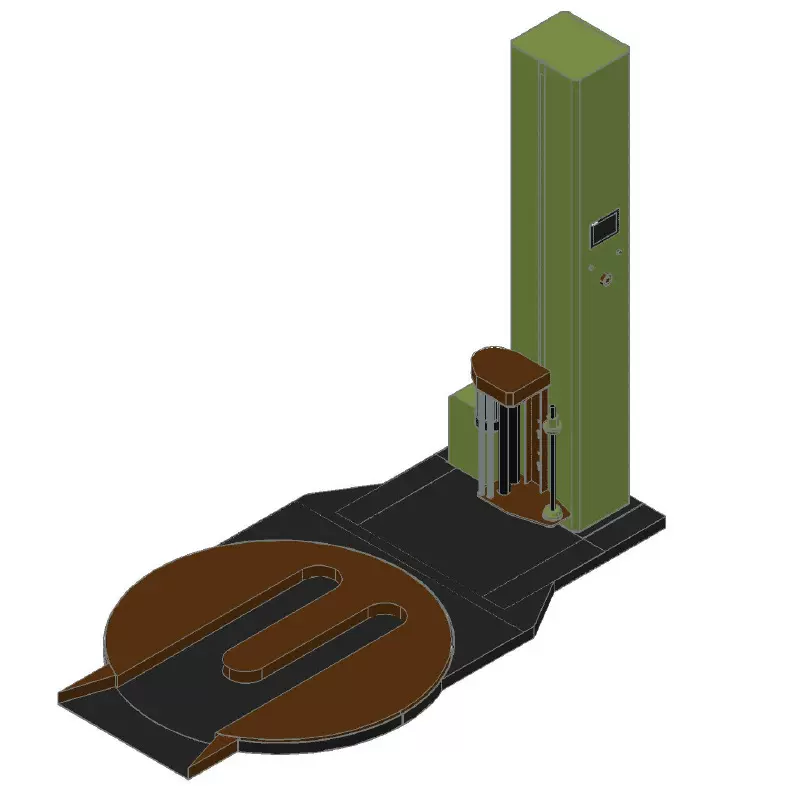 上海厂家生产销售M型手动叉车缠绕打包机
