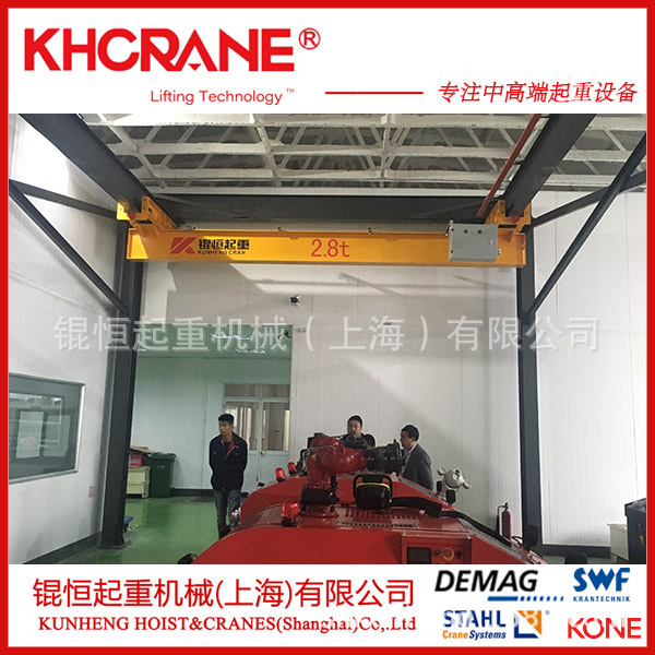 LX系列2吨欧式悬挂起重机科尼2t电动葫芦低净空悬挂行车