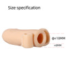 Penis sleeve transparent crystal wolf tooth set simulation and thickened men's adult erotic supplies factories wholesale