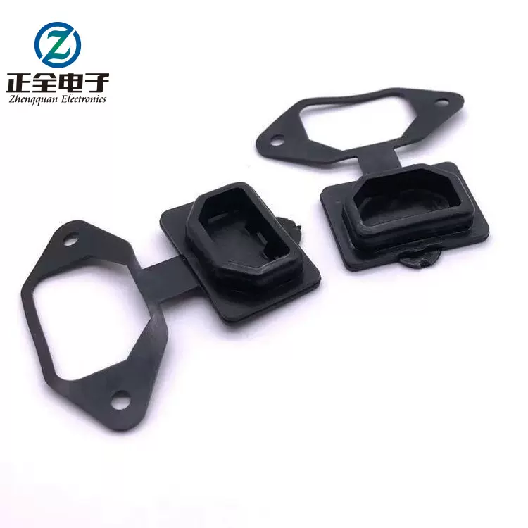 供应：防水AC电源品字防水帽防水盖子带两个螺丝孔电瓶车电源插座