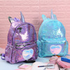 Capacious nail sequins, backpack, cartoon small bag for leisure, new collection