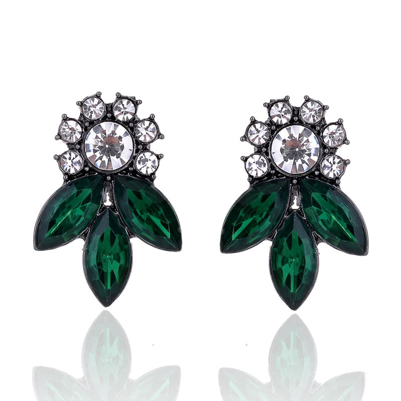 7g Weight Rhinestones Inlay Material Drop Earrings Classification 1 Pair Quantity Daily Occasion Alloy Material Geometric Pattern Women'S Gender Plating Design Retro Style 1 Pair Retro Geometric Alloy Plating Rhinestones Women's Drop Earrings 43