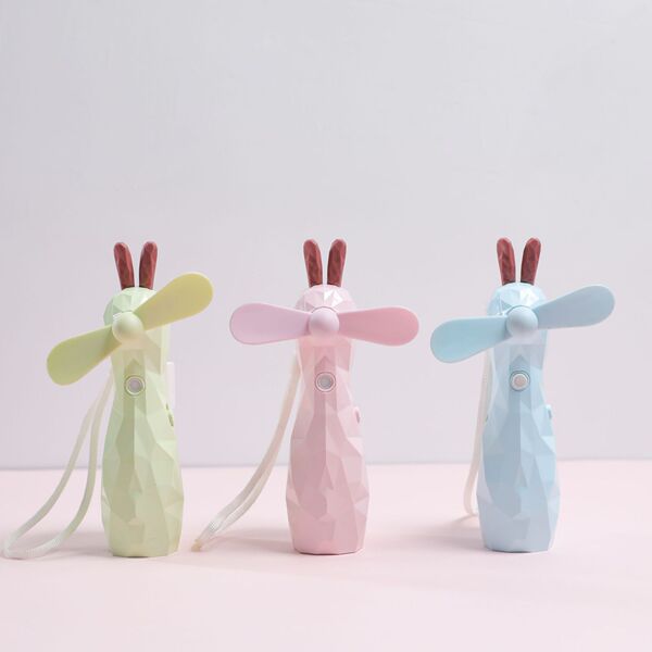 Cute small rabbit play in water
