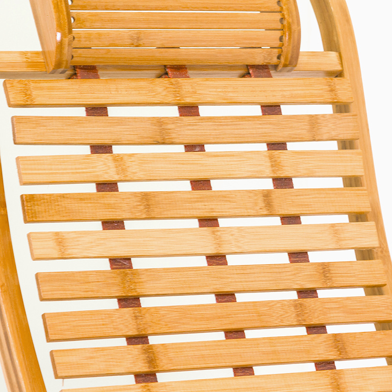 厂家直供简易家用休闲椅子便携户外可折叠躺椅懒人靠背折叠竹摇椅