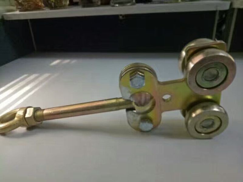 ZT-W80型球铰滑车 四轮板式电缆滑车 C80*75*5.0轨道 端盖缓冲器