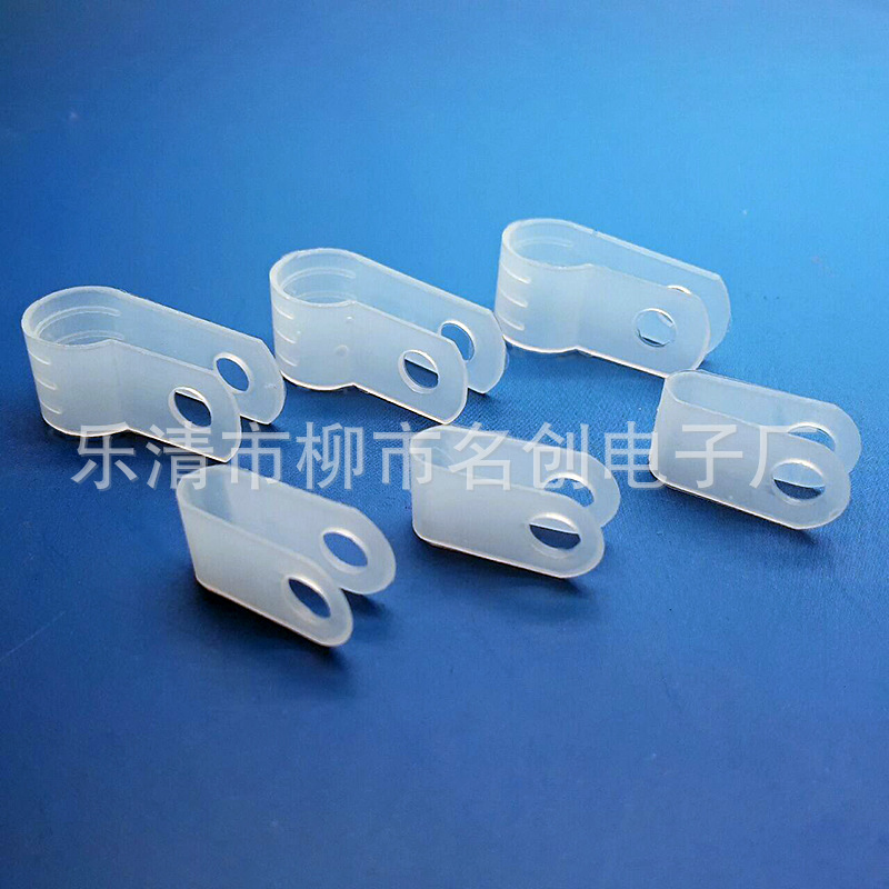 供应3/8 R型线夹 电线固定座线扣 理线器